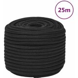 vidaXL Vrv za čoln popolnoma črna 12 mm 25 m polipropilen cene