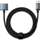 AVIZAR Kabel USB C za MacBook MagSafe 3, 140 W, odporen najlon 2 m - crn in moder, (20763739) | Shoptok.si