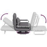  Okretna stolica sofa krevet od tkanine tamnosivi | Eponuda.com