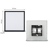  Brilagi - LED prigušiva svetiljka SLIMFRAME LED/25W/230V 30x30 cm, crna + daljinski upravljač | Eponuda.com