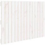 Maison Chic stensko posteljno vzglavje - vzglavna omarica - nočna omarica belo 95,5x3x60 cm trdna borovina, (21706694) Cene