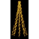  LED božićno drvce 235 cm 1000 LED lampica Topla bijela Čelik | shoptok.hr