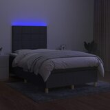  box spring s madracem LED tamnosivi 120 x 200 cm tkanina | shoptok.hr
