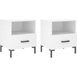  Noćni ormarići 2 kom bijeli 40x35x47,5 cm od konstruiranog drva | shoptok.hr