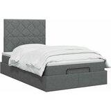  Krevet od pjene s madracem i LED-om Tamnosiva 120 x 200 cm | shoptok.hr