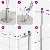 vidaXL Polje ograje 1,2x25 m pocinkano jeklo | Shoptok.si