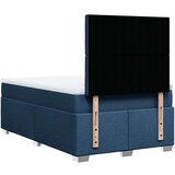 vidaXL Box spring postelja z vzmetnico modra 120x190 cm blago | Shoptok.si
