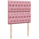 Box spring krevet s madracem ružičasti 90x190 cm baršunasti | shoptok.hr