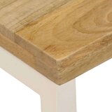  Stolić za kavu 100 x 50 x 35 cm od masivnog drva manga i čelika | shoptok.hr