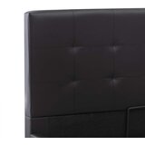  Hidraulični okvir za krevet od umjetne kože crni 120 x 200 cm | Eponuda.com