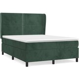  Box spring postelja z vzmetnico temno zelena 140x200 cm žamet, (20901959) | Shoptok.si