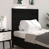  Uzglavlje crno 96 x 4 x 100 cm od masivne borovine | shoptok.hr