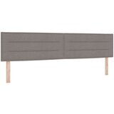 vidaXL Vzglavje Lines Design Taupe 200 cm Tkanina, (22049927) Cene