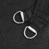 vidaXL Senčno jadro 160 g/m² črno 4x4x4 m HDPE, (20729187) | Shoptok.si