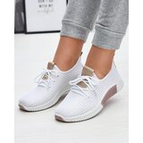Resti White women's sports shoes with brown inserts Kedeti - Footwear | shoptok.hr