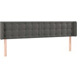  LED posteljno vzglavje temno sivo 183x16x78/88 cm žamet, (20793638) | Shoptok.si