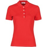 Lacoste Polo majice kratki rokavi POLO SLIM FIT Rdeča | Shoptok.si