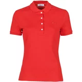 Lacoste Polo majice kratki rokavi POLO SLIM FIT Rdeča