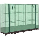 Maison Chic Visoka greda - Greda - Cvetlični Lonec s prevleko za rastlinjak videz ratana 160x40x123cm, (21790585) | Shoptok.si