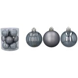 Molarem Home Set od 12 kuglica za božićno drvce – 5 cm, siva | shoptok.hr