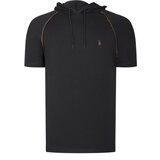 Dewberry T8570 HOODED MEN'S T-SHIRT-PLAIN BLACK Cijene