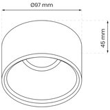 Ugradno spot svetlo BALI 1xGU5,3/MR16/25W/12V, okruglo, belo | Eponuda.com