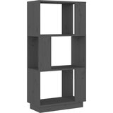 Maison Chic Knjižna omara - Knjižni regal siva 51x25x101 cm trdna borovina, (21723224) Cene
