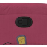 vidaXL Električni masažni naslonjač na podizanje boja vina baršun | shoptok.hr
