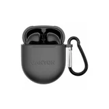 Canyon TWS-6 Bluetooth headset, with microphone, BT V5.3 JL 6976D4, Frequence Response:20Hz-20kHz, battery EarBud 30mAh*2+Charging Case 400mAh, type-C cable length 0.24m, Size: 64*48*26mm, 0.040kg, Black