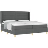 vidaXL Boks spring krevet s madracem tamnosiv 200x200 cm tkanina | shoptok.hr