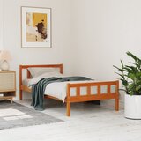Furnova Posteljni okvir brez vzmetnice voščeno rjav 75x190 cm borovina, (21937738) Cene