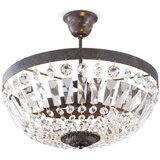Orion DL 7-487/3 - kristalni luster na šipci ARILA 3xE14/40W/230V prečnik 40 cm smeđa/patina | Eponuda.com