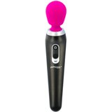 Palm Power Extreme Wand - masažni vibrator z možnostjo polnjenja (roza-črna) | Shoptok.si