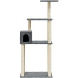 vidaXL penjalica za mačke sa stupovima za grebanje tamnosiva 147 cm | shoptok.hr