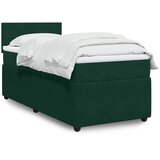  Box spring krevet s madracem tamnozeleni 80 x 200 cm baršunasti | shoptok.hr