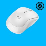 Logitech M220 silent 910-006128 beli bežični miš