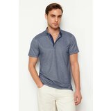Trendyol Men's Navy Blue Regular/Real Fit Polo Neck T-shirt Cene