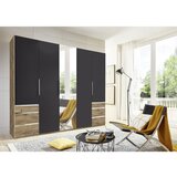 MID.YOU omara s klasičnimi vrati, barve grafita, barve hrasta | Shoptok.si