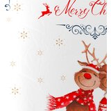 XMAS OBOJESTRANSKA POSTELJNINA Christmas Collection 140/200 cm saten rdeča, bela | Shoptok.si