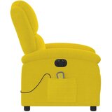 vidaXL Električni masažni naslonjač Žuta baršunasti | shoptok.hr