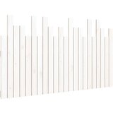 vidaXL Stensko posteljno vzglavje belo 140x3x80 cm trdna borovina | Shoptok.si