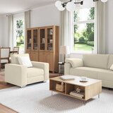 SOFA 2 pcs Bež 219 x 80 x 82 cm Platnasta tkanina | shoptok.hr