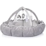 centar za igru s lopticama 4u1 Party Grey 135 x 135 cm