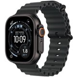 Apple watch ultra 3 cellular 49mm black titanium case with black ocean band (mf0j4se/a) Cene