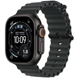 watch ultra 3 cellular 49mm black titanium case with black ocean band (mf0j4se/a)