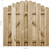  Vrtna vrata od impregnirane borovine 100 x 100 cm | shoptok.hr