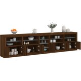 vidaXL Komoda s LED svjetlima boja hrasta 283x37x67 cm Cijene