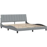 vidaXL Posteljni okvir brez vzmetnice svetlo siv 180x200 cm tkanina | Shoptok.si