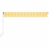 Tenda na ručno uvlačenje s LED svjetlom 500x300 cm žuto-bijela | Eponuda.com