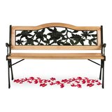  Klupa za park s naslonom 123,5 x 74 x 48 cm Gardi Rose Sofotel Slike